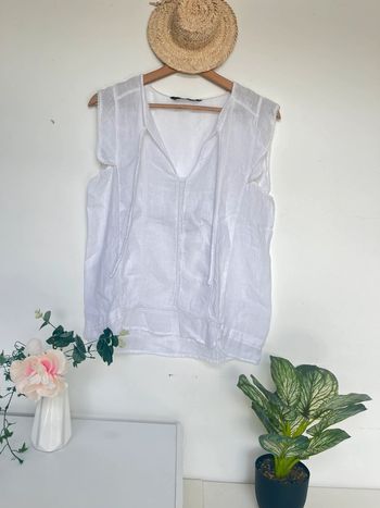 chemisier , blouse en lin