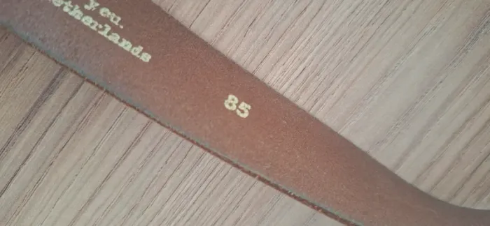 Ceinture en cuir camel – Pièce de qualité - Taille 85 cm 🍂 - photo numéro 5