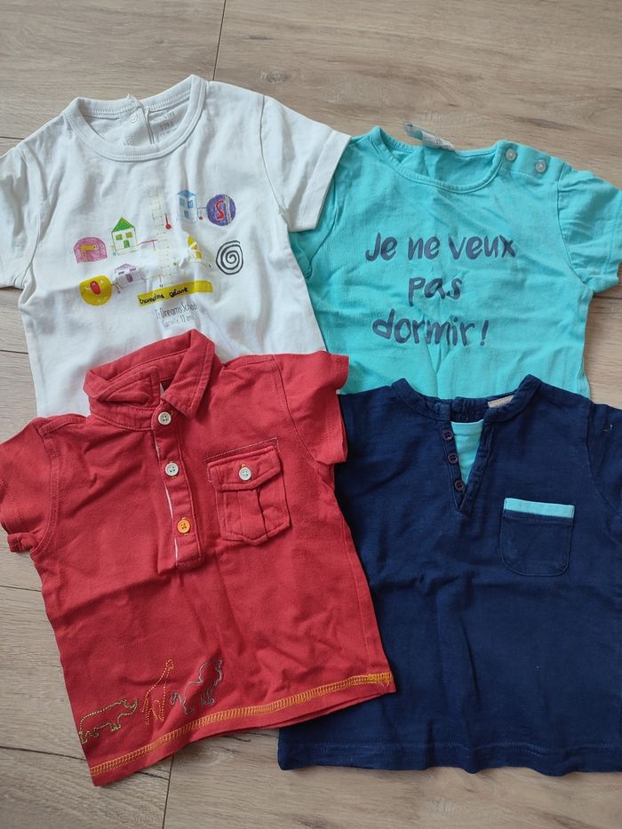 Lot t-shirts 12 mois