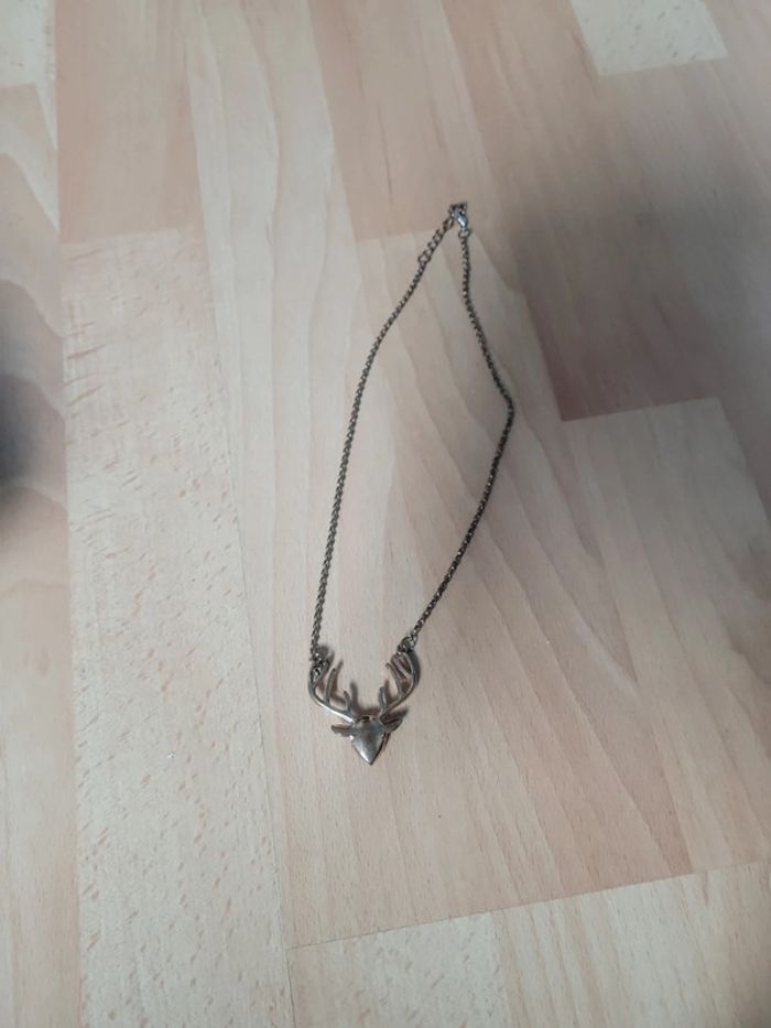 Collier fantaisie thème cerf biche forêt - photo numéro 4