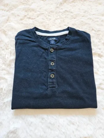 💙 T-shirt garçon bleu marine manches courtes Kiabi 24 mois 86 cm 💙