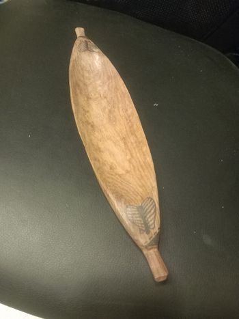 Vide poche en bois avec papillons 