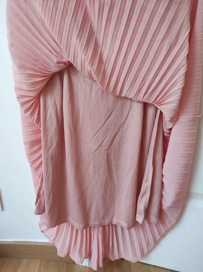 Robe à sequins rose bustier - photo numéro 4