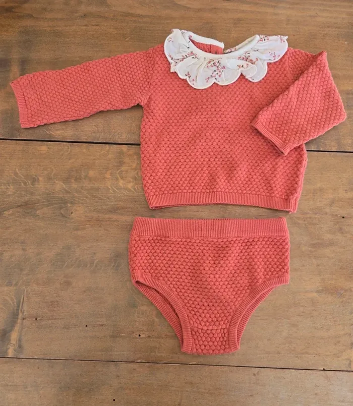 Ensemble Bout'chou fille 6 mois