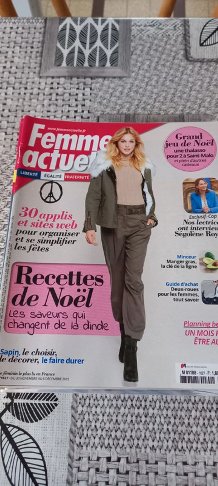 Magazines Femme actuelle année 2015 - photo numéro 6