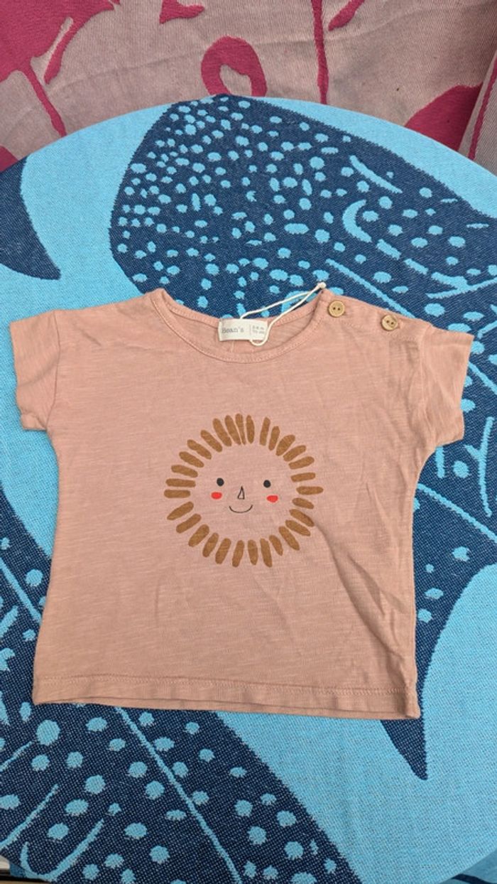 Tee-shirt coton bio Bean's 6 mois