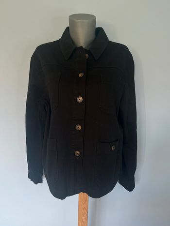 Veste en jean noire Monoprix Femme – Taille 42 – Style classique revisité