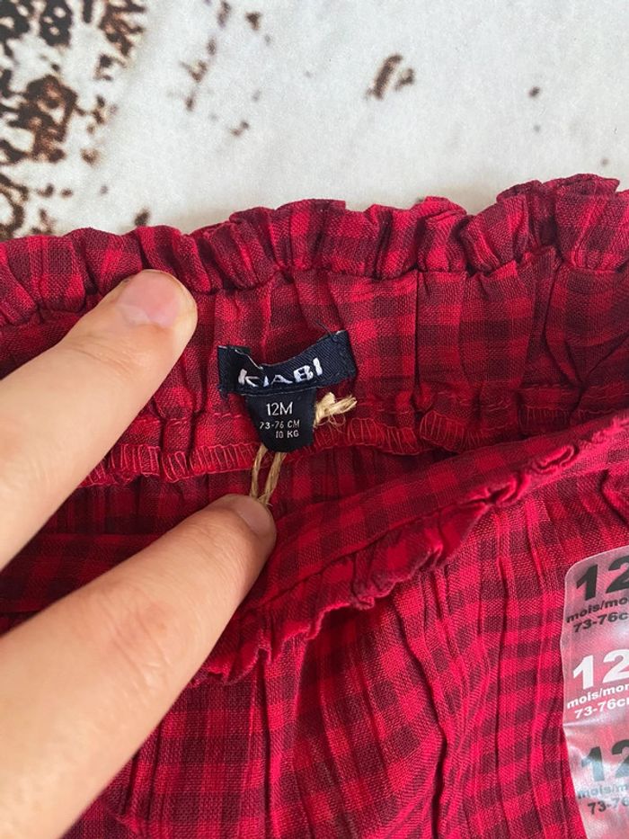 Short rouge Vichy - photo numéro 3