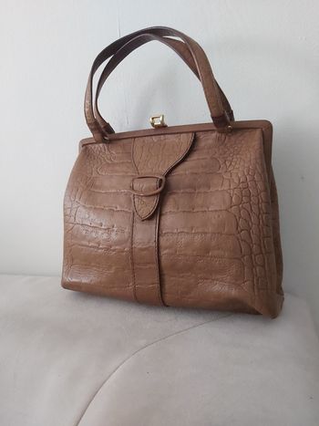 Sac vintage en cuir véritable