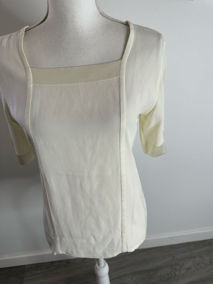 Blouse blanc crème Yves Saint Laurent Vintage T38 M - photo numéro 3