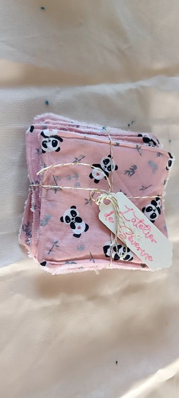Lot de 5 lingettes lavables