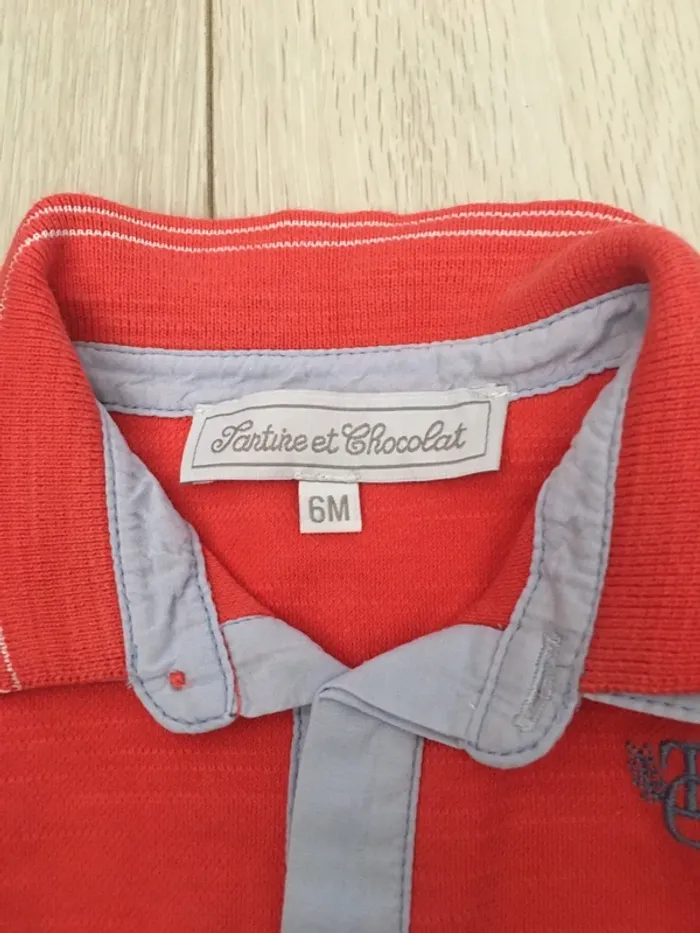 Ensemble salopette t-shirt tartine et chocolat 6 mois - photo numéro 4