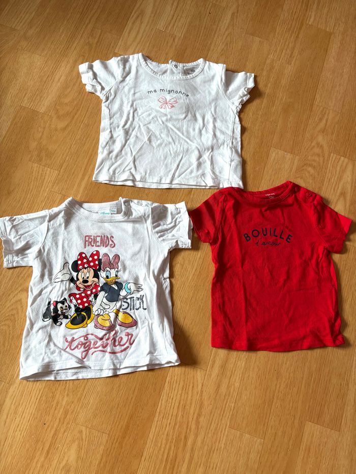 Lot tee shirts bébé