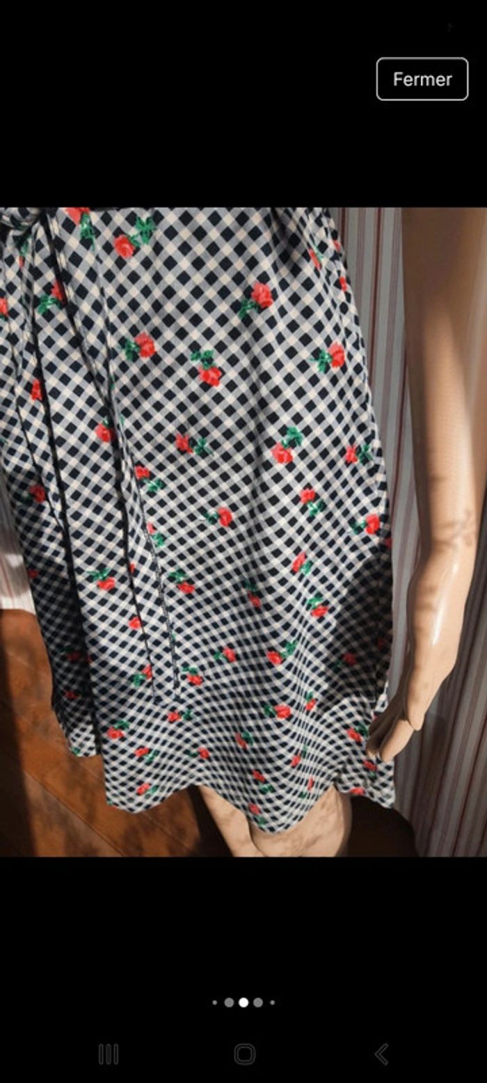Robe King Louie taille M carreaux blanc/noir - photo numéro 10