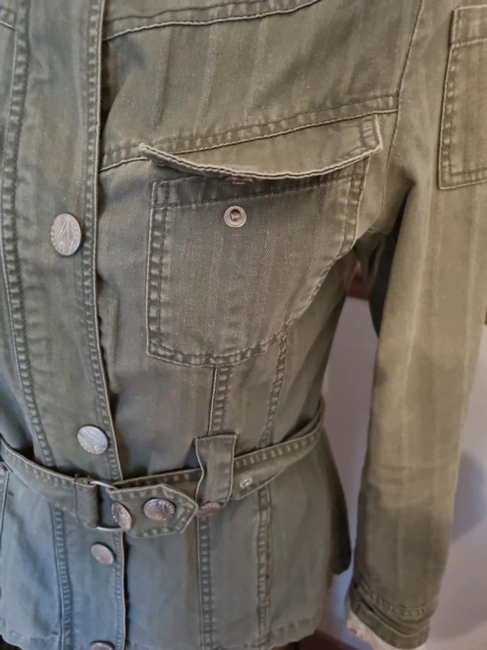 Veste style saharienne kaki kenvelo taille s - photo numéro 5