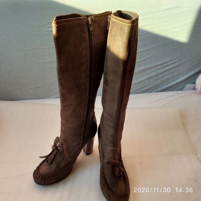 Bottes italiennes en cuir p38 - photo numéro 2