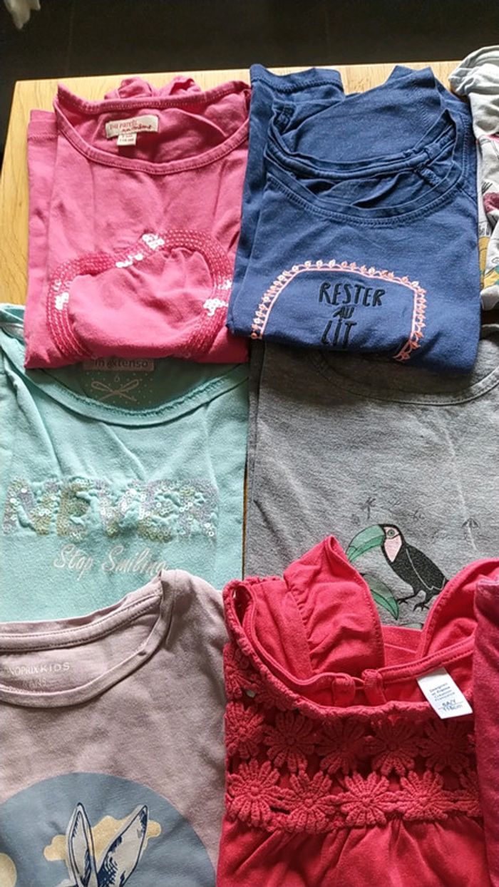 12 tee shirt filles 6 ans manches courtes - photo numéro 3
