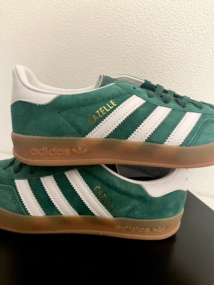 Adidas Originals Gazelle Indoor Green / White - photo numéro 2