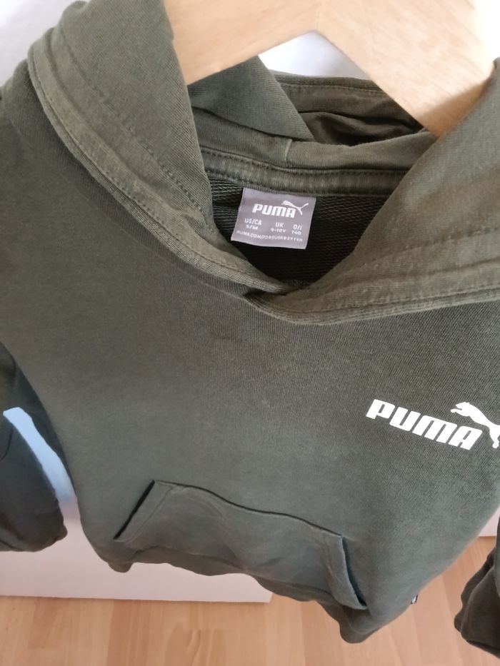 Sweat puma kaki et multicolore - photo numéro 3