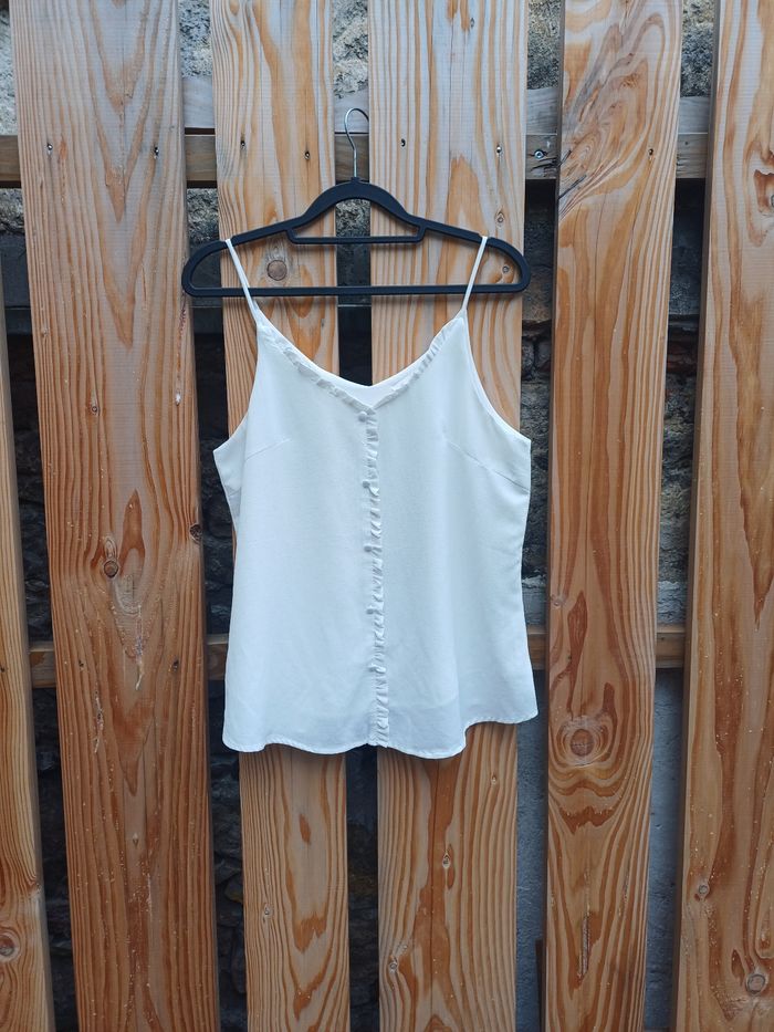 Joli débardeur oversize blanc Noémie & co taille S - photo numéro 2