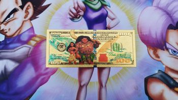 Billet Vaiana La Légende du bout du monde Collector card carte disney Moana goodies Banknote