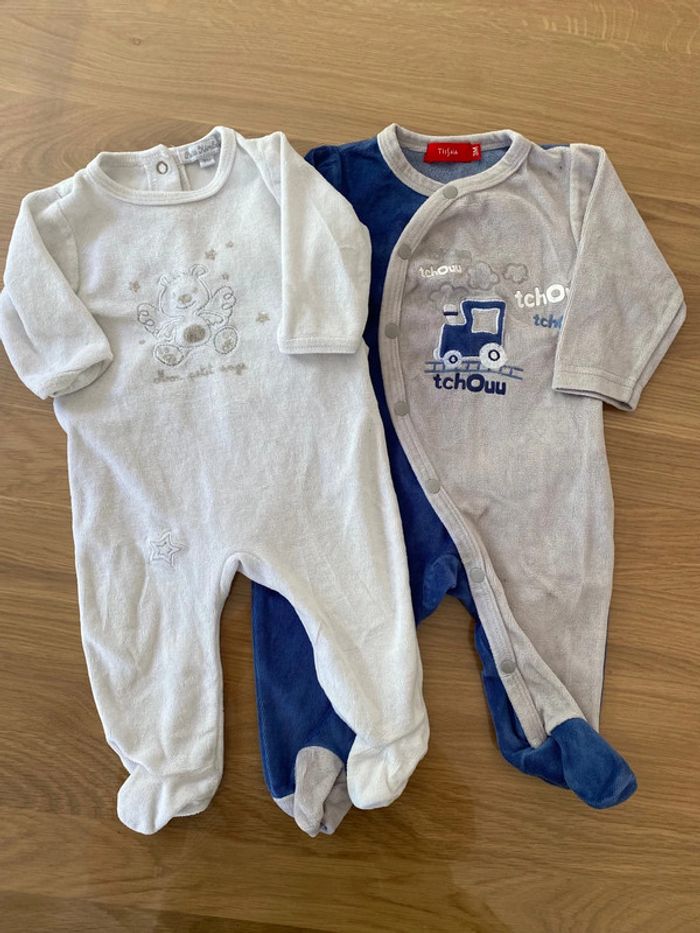 Lot 2 pyjamas velours 3 mois