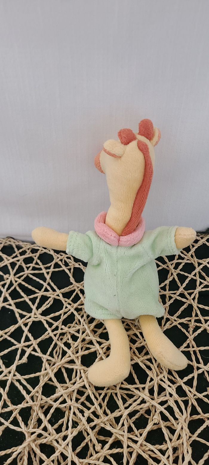 mini Peluche Teddy girafe doudou moulin roty vintage - photo numéro 2