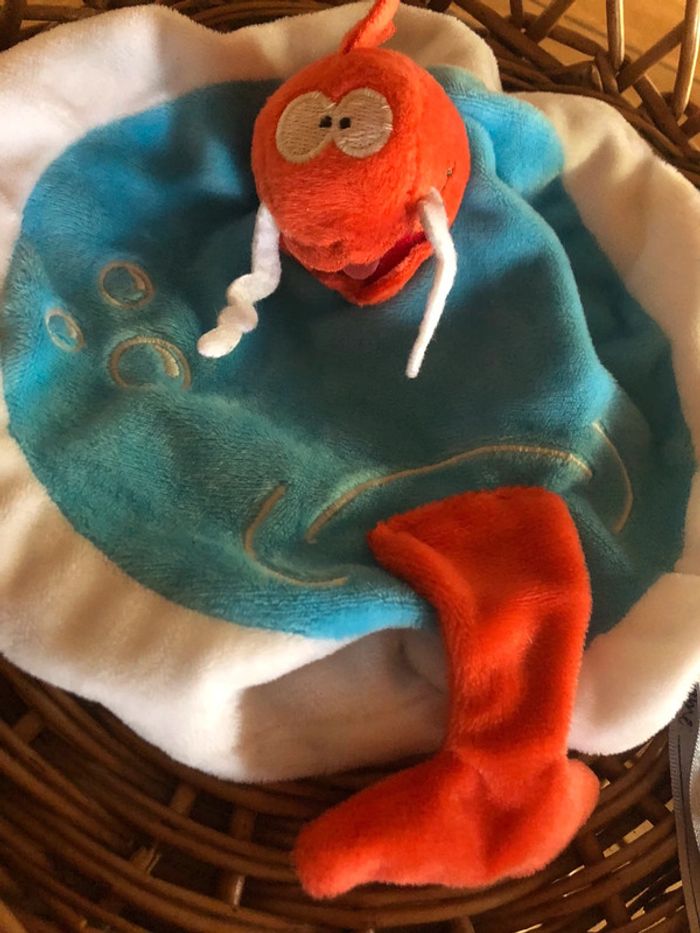 Doudou poisson rouge Woody - photo numéro 2