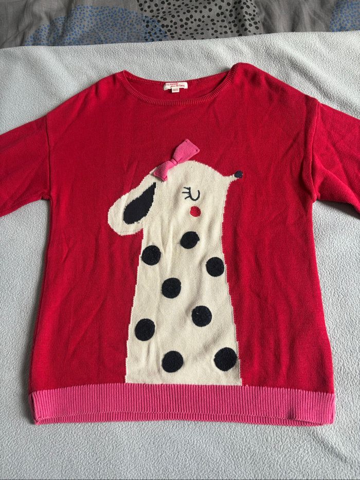 Pull Dpam rouge/noir - photo numéro 2