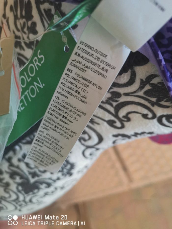 💕Jolie haut de maillot de bain bandeau sans armatures benetton femme TL / 40 💕 - photo numéro 12