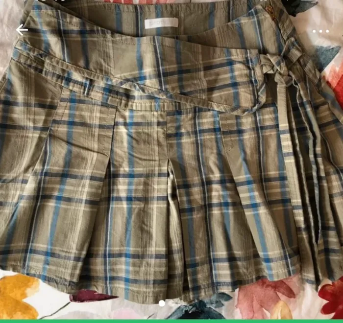 Jupe short à carreaux Promod