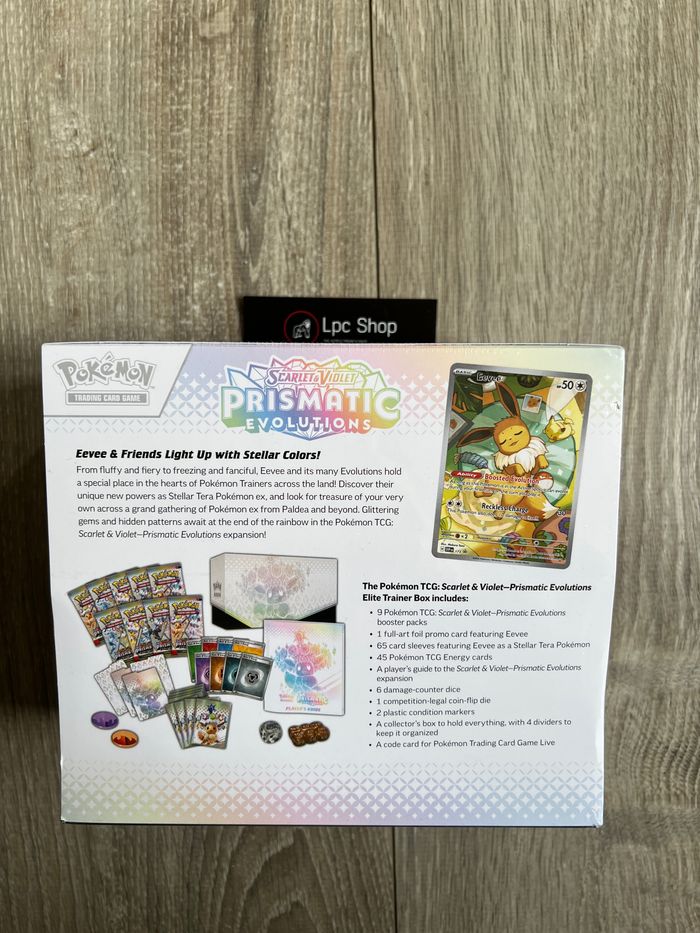 POKÉMON ETB - EVOLUTIONS PRISMATIQUES EV 8.5 - FR - NEUF & LÉGER DÉFAUT SCELLAGE - photo numéro 2