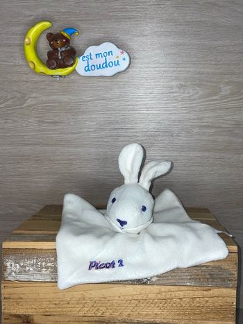 LAI10 doudou lapin 🐰 picot