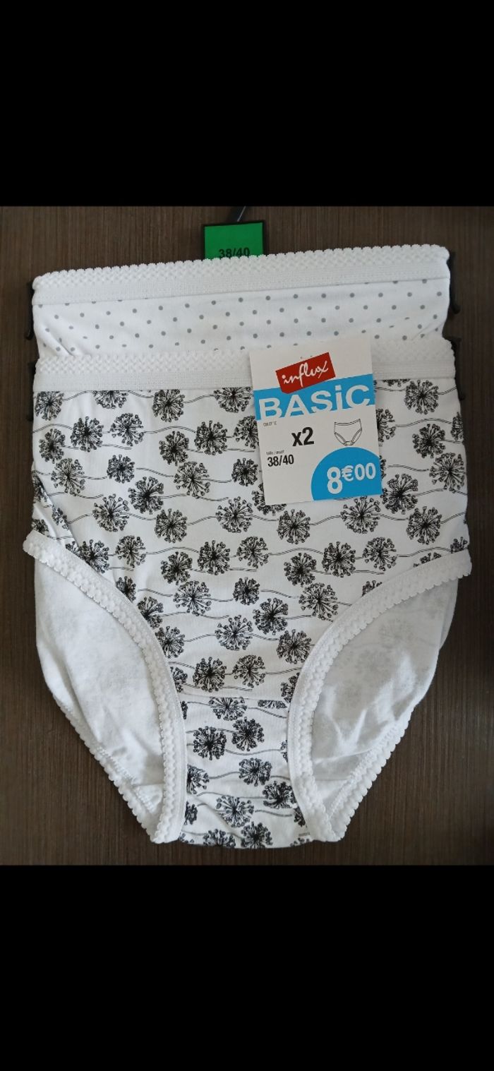 Lot de 2 culottes coton 38/40