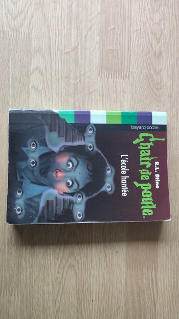 Livre Chair de poule L'école hantée R.L. Stine édition Bayard poche #SPDF