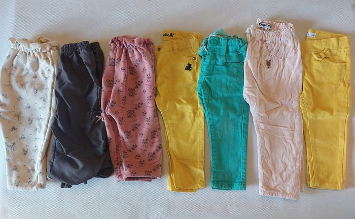 Lot pantalon coloré