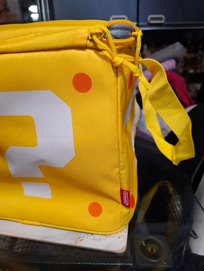 Sac à lunch glacière sac isotherme de Mario Kart et Super Mario Bros en forme de Mystery Box Cube Mini bloc - photo numéro 3