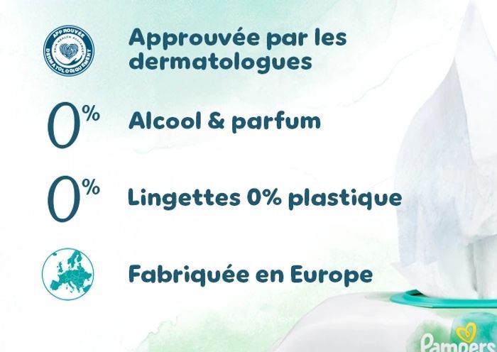 Lot de 9 paquets de Lingettes  Pampers Harmonie New baby - photo numéro 5