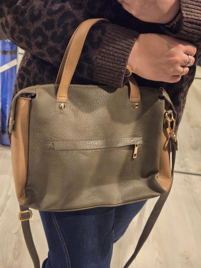 Sac bicolore à bandoulière Gémo - photo numéro 6