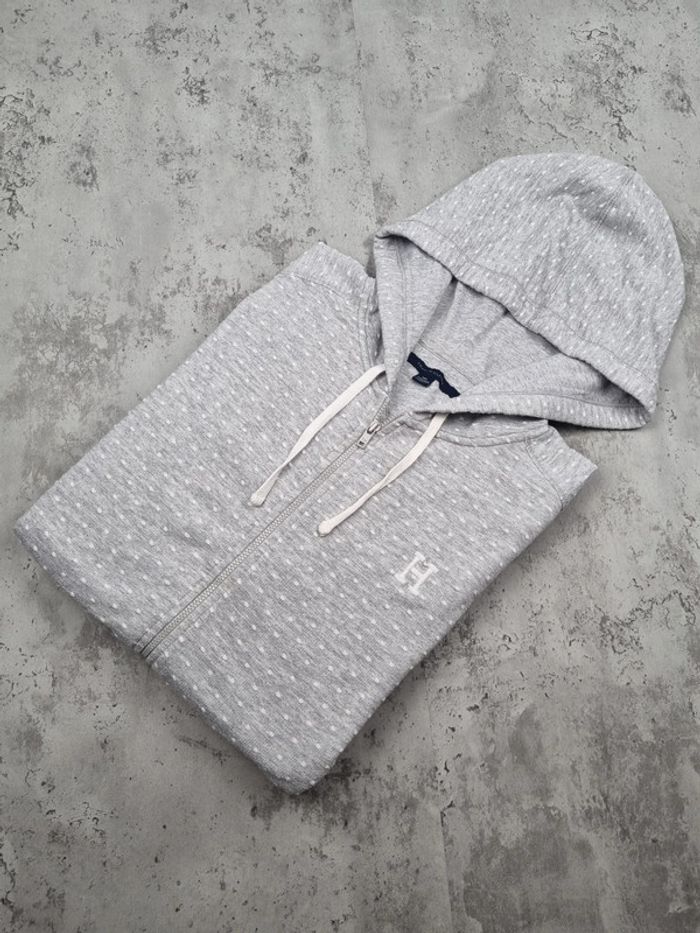 Gilet zippé à capuche Tommy Hilfiger gris XXL Femmes