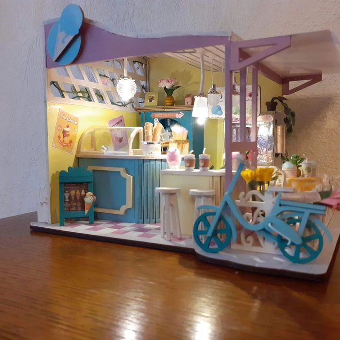 Miniature/diorama/vitrine Marchand de glace - Idée cadeau original - photo numéro 4