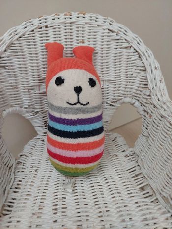 Anne-Claire Petit - hochet en coton tricoté Orly