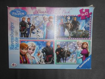 Lot de 4 puzzles Reine des neiges (Disney)