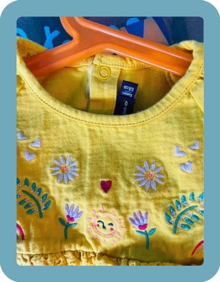 Magnifique t-shirt manches courtes bébé fille 6 mois sergent major - photo numéro 3