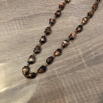 Collier vintage | marron 🌿