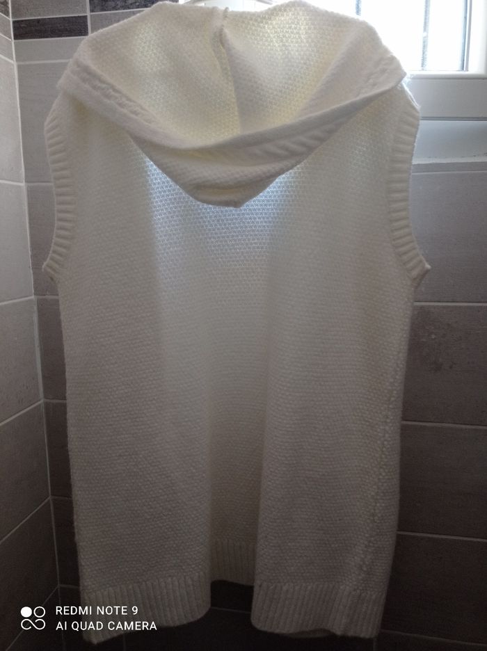 Veste longue sans manche à capuche - photo numéro 2