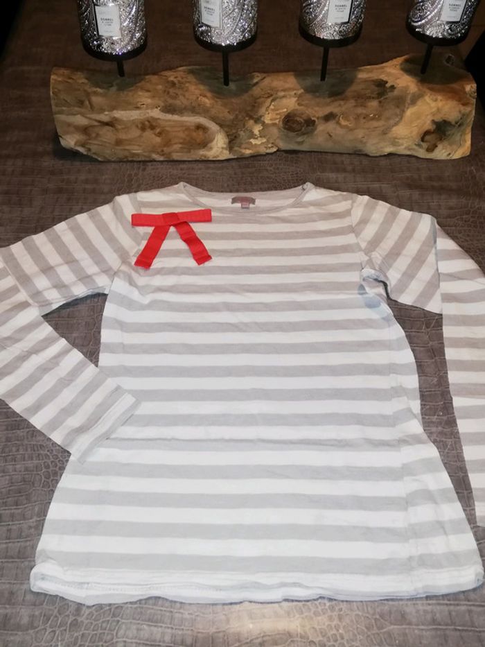 T shirt Rayé avec noeud