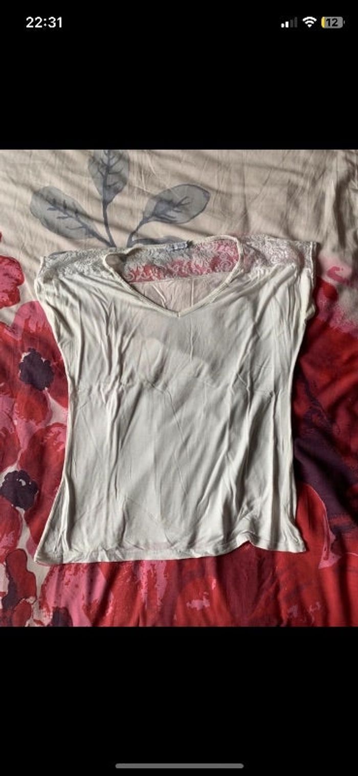 Tee shirt col V Gémo