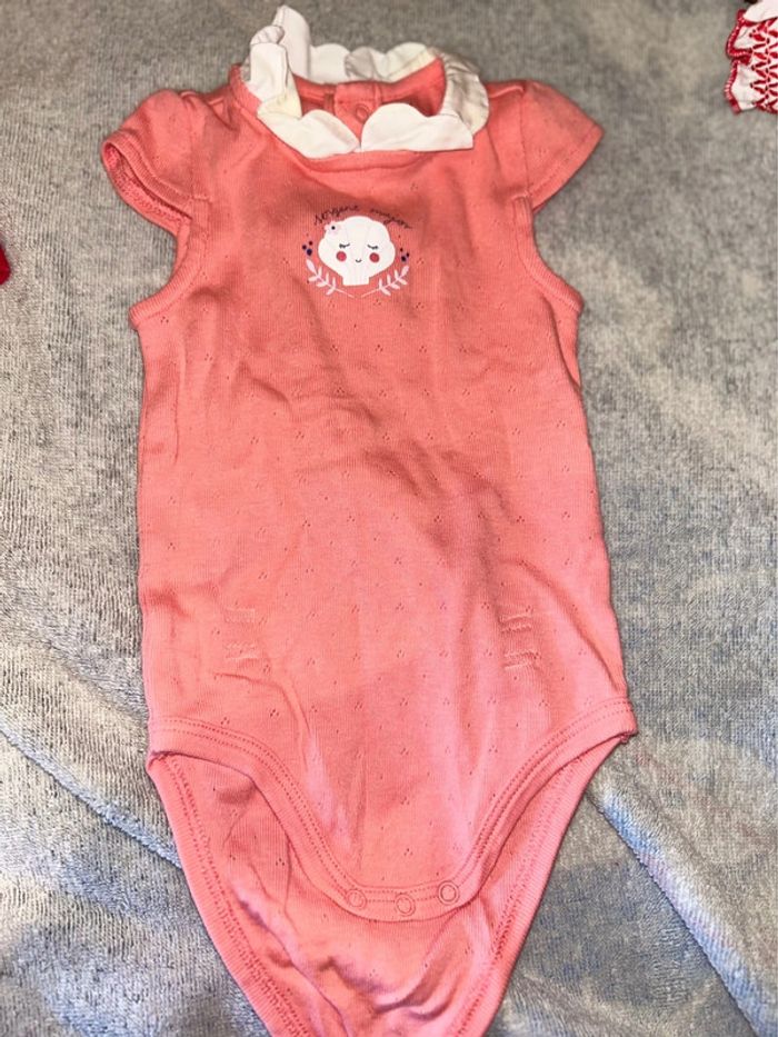 Body Sergent Major fille – 6 mois (rose coton doux)