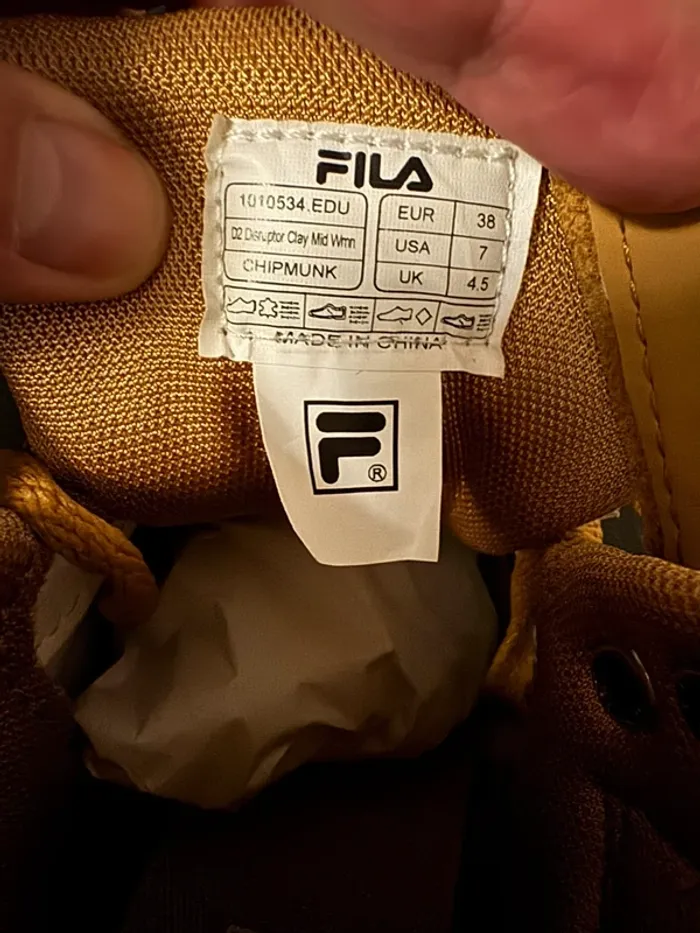Fila D2 Disruptor Clay Mid Chipmunk taille 38 neuves - photo numéro 7